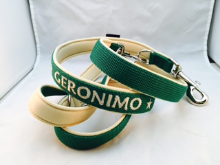 Hundeleine mit Bestickung