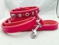 Preview: Lederhalsband mit Strassbuchstaben