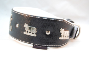 Preview: Appenzeller Lederhalsband für Windhunde