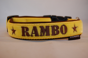 Preview: Halsband FLAUSCHI bestickt