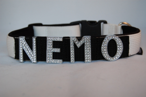 Preview: Halsband gross mit Strassbuchstaben