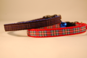 Preview: Katzenhalsband HIGHLANDER mit Bestickung