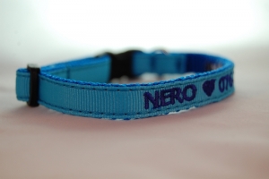 Katzenhalsband "FASHION  " mit Bestickung