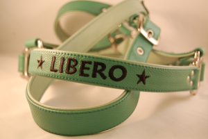 Pferde Lederhalfter mit Wunschbestickung