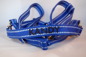 Pferde-Halfter "REFLEX" mit Wunschbestickung