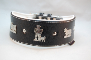 Appenzeller Lederhalsband für Windhunde