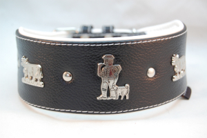 Preview: Appenzeller Lederhalsband für Windhunde