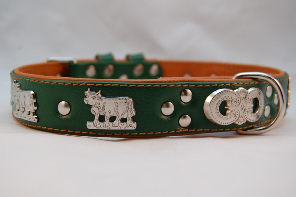 Appenzeller Lederhalsband nach Wunsch