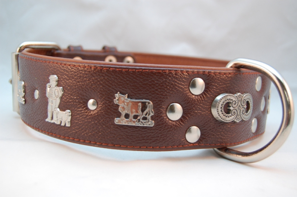 Appenzeller Lederhalsband nach Wunsch