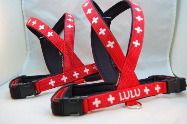 Kreuz-Geschirr mit Wunschbestickung