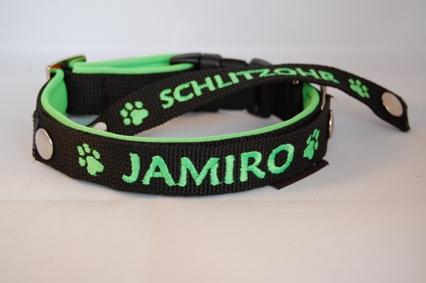 Halsband mit Druckknopf-Wechsellogo