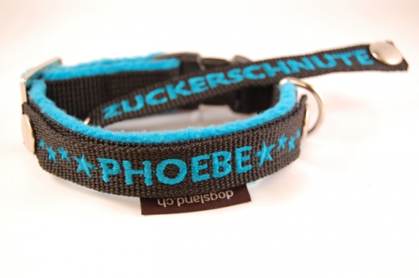 Halsband mit Druckknopf-Wechsellogo