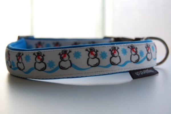 Designhalsband Schneemann