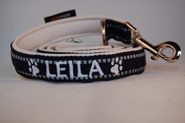 REFLEX-Leine mit Wunschbestickung