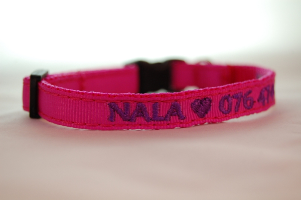 Katzenhalsband "FASHION  " mit Bestickung