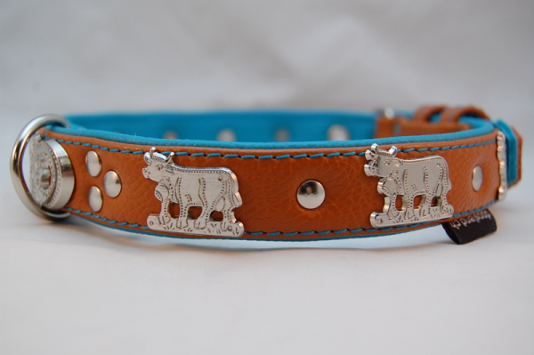 Appenzeller Lederhalsband nach Wunsch